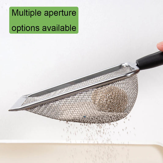 Stainless steel cat litter shovel