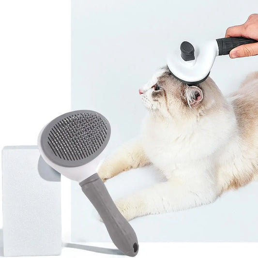 Automatic Stainless Steel Pet Hair Removal Brush