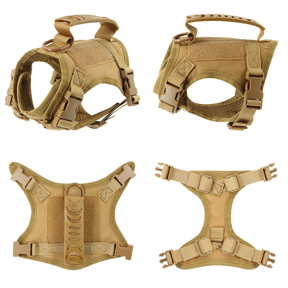 Tactical Pet Harness For Walking Escape Proof