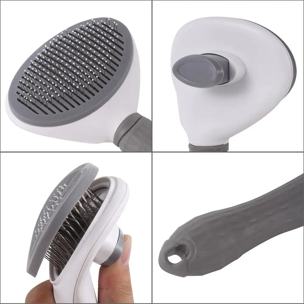 Automatic Stainless Steel Pet Hair Removal Brush