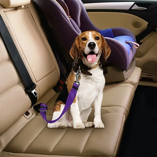 Adjustable Harness and Leash Cat Dog Car Seat Belt