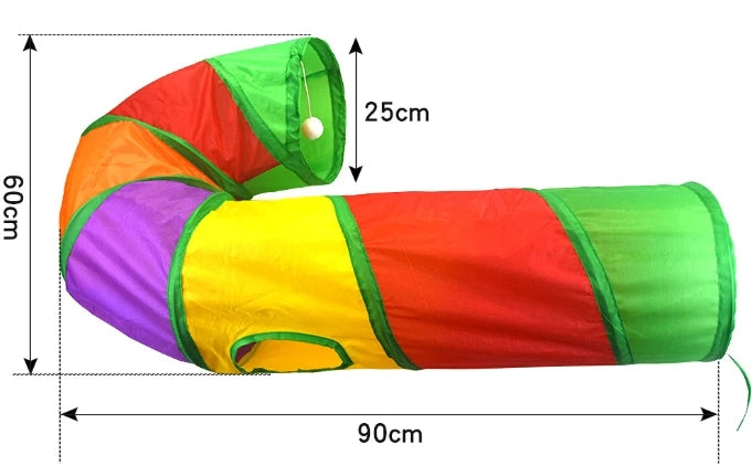 Cat Play Tunnel Interactive Toy