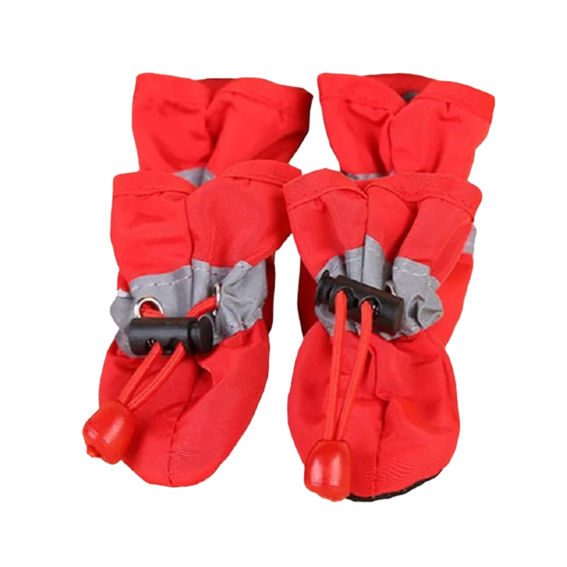 4pcs/set Waterproof Pet Shoes