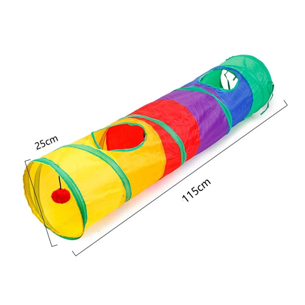 Cat Play Tunnel Interactive Toy