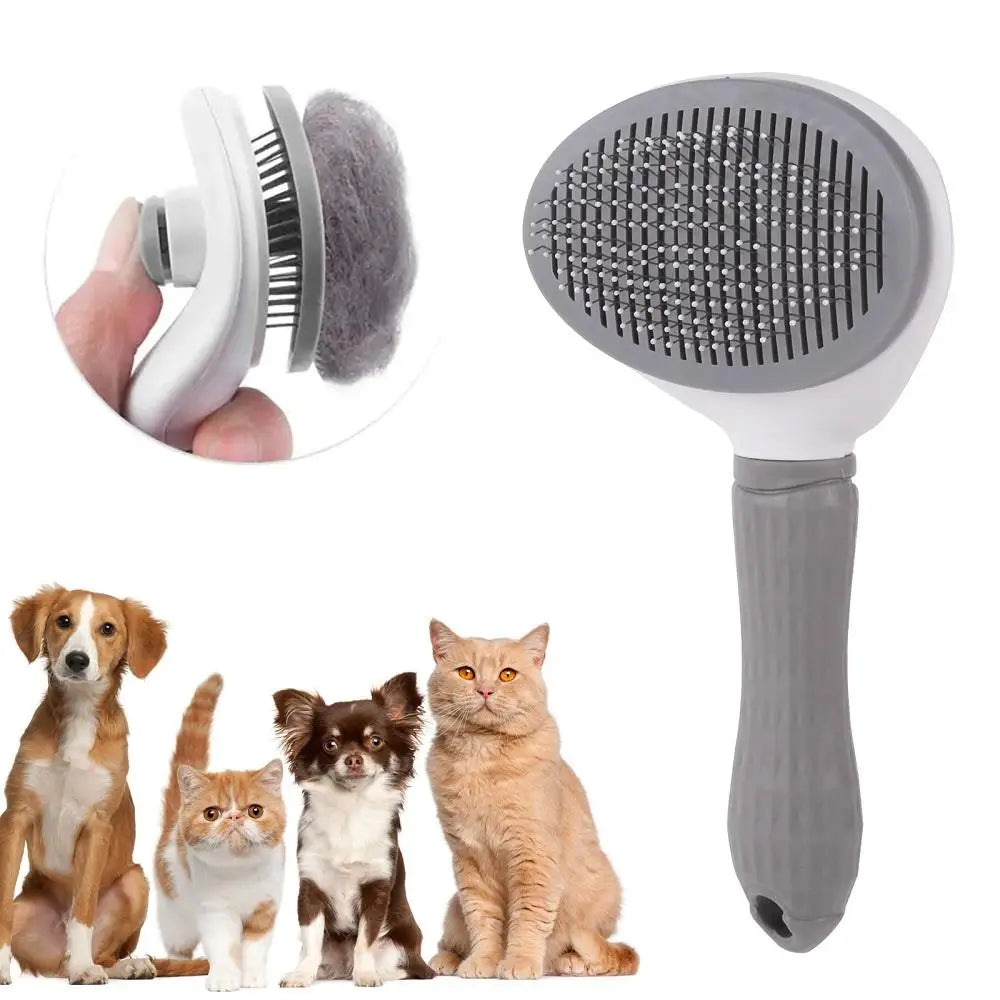 Automatic Stainless Steel Pet Hair Removal Brush