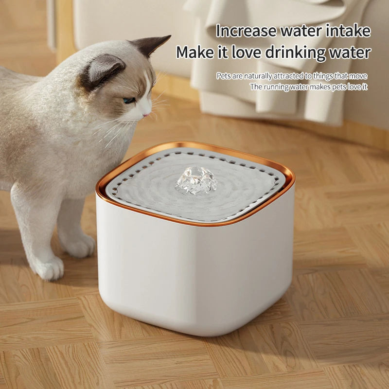 3L Automatic Cat Water Fountain with LED Light