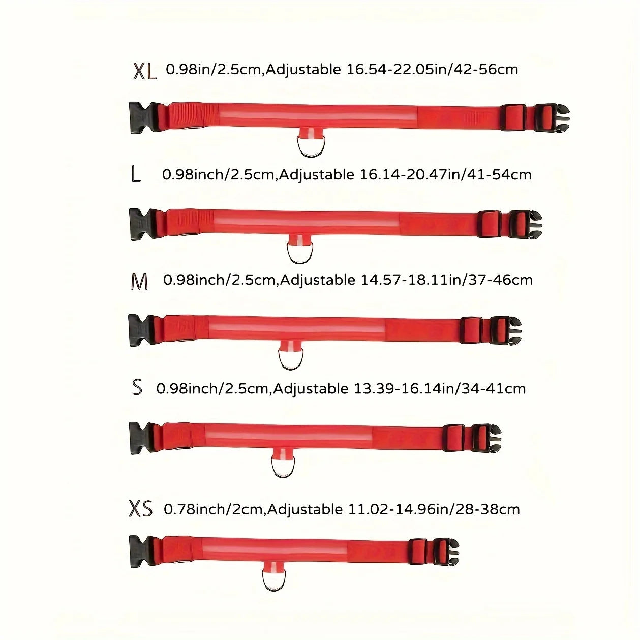 طوق الكلب العاكس LED